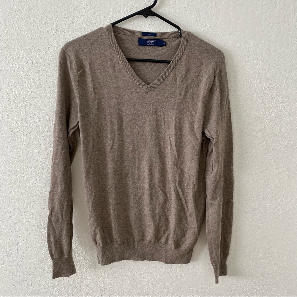 JCREW Cotton with Cashmere Vneck Sweater Small Men’s